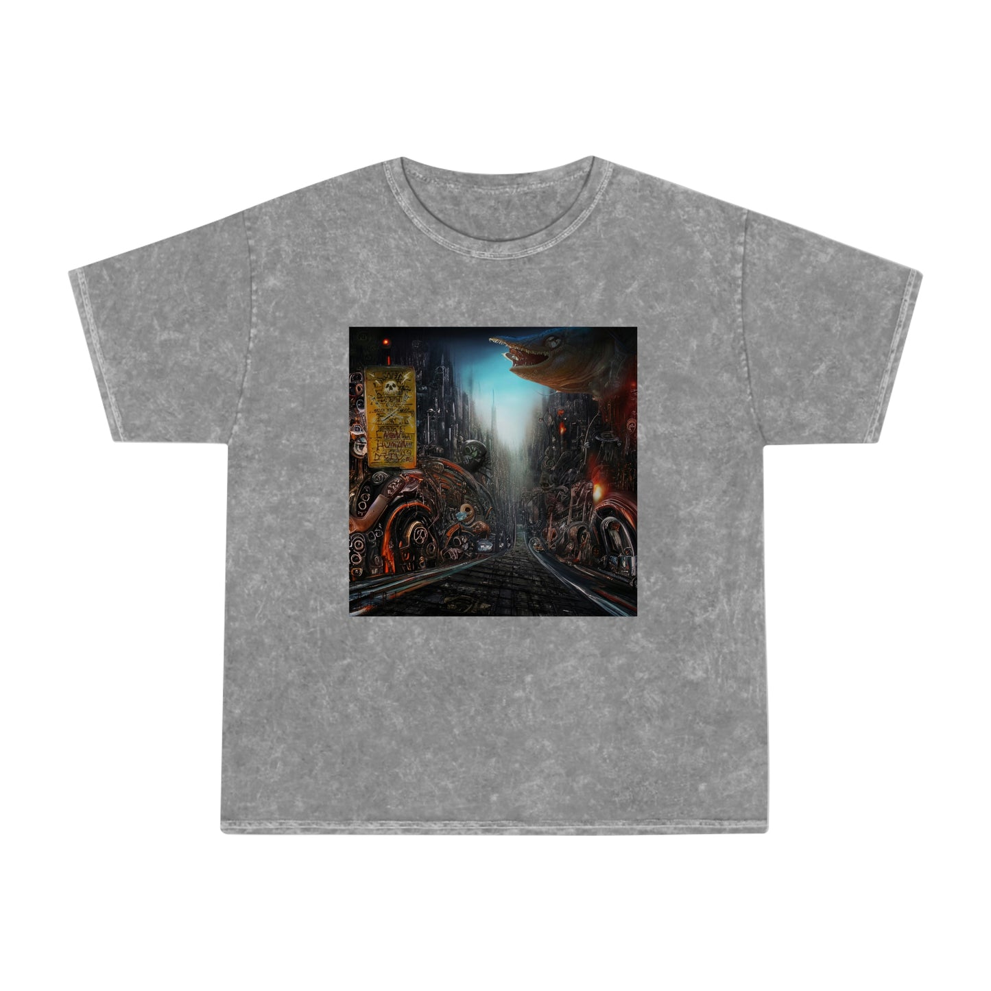 Non-Human Drive Unisex Mineral Wash T-Shirt