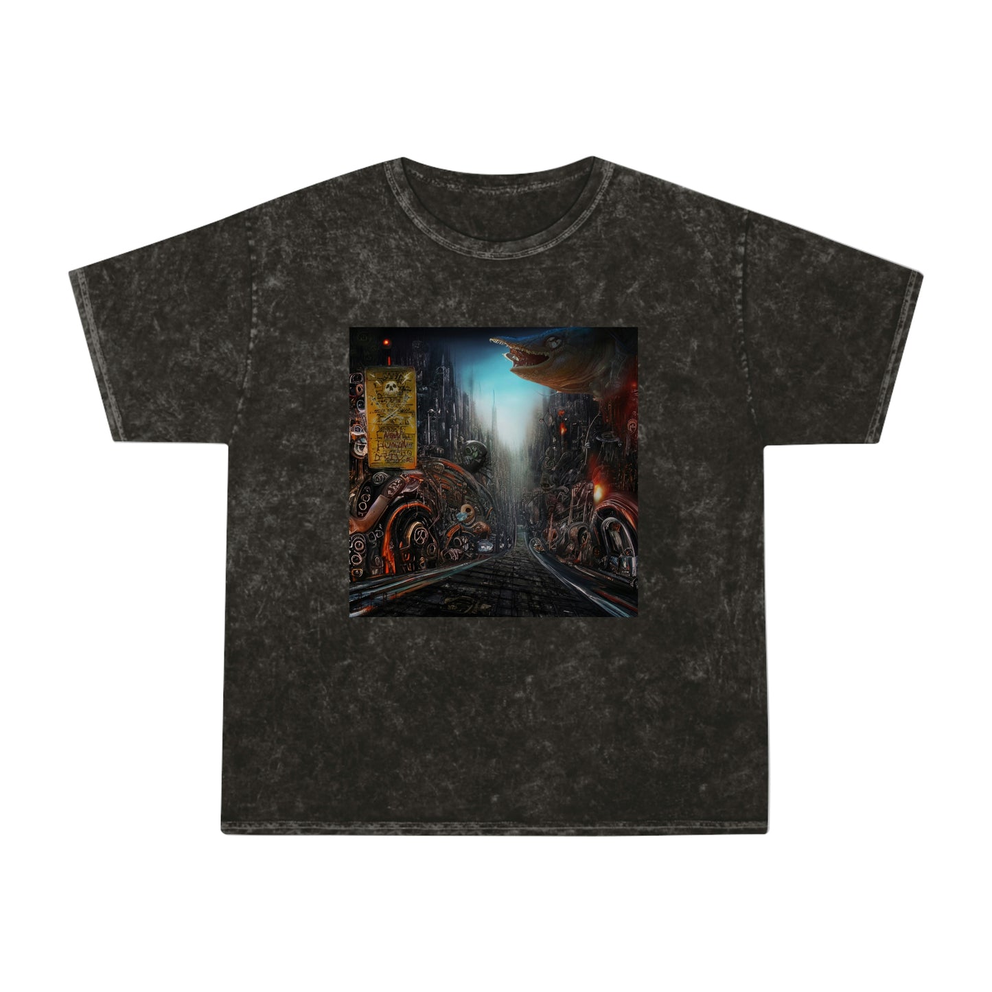 Non-Human Drive Unisex Mineral Wash T-Shirt