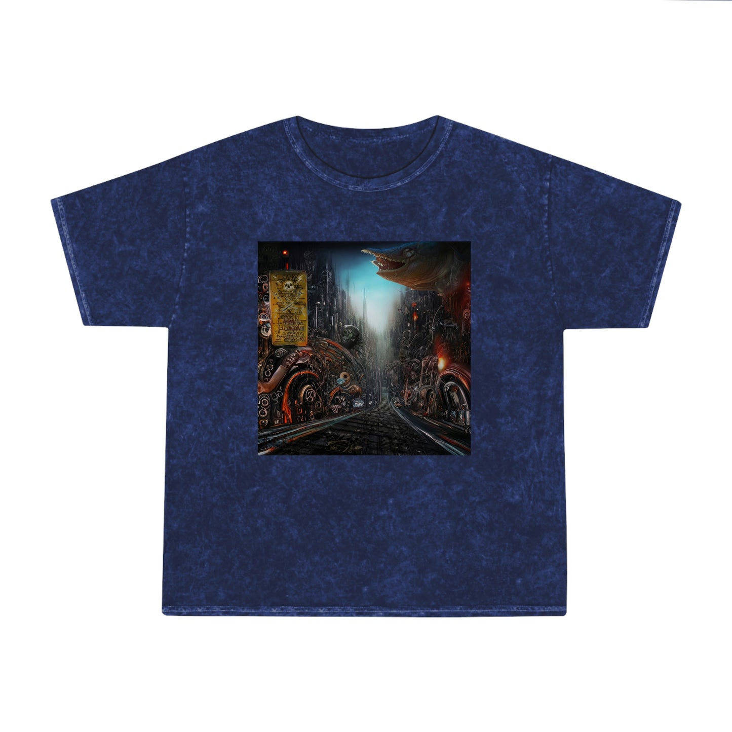 Non-Human Drive Unisex Mineral Wash T-Shirt